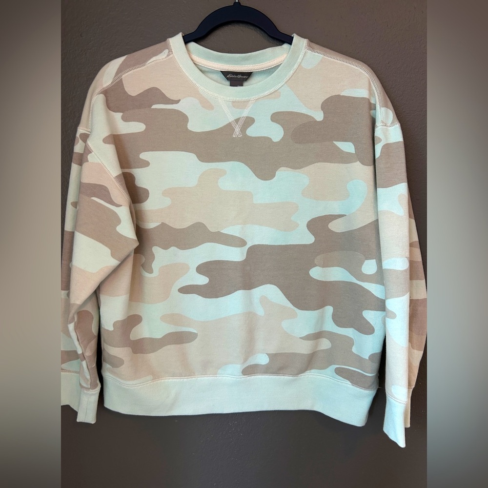 Eddie Bauer Camo Pullover Sweater